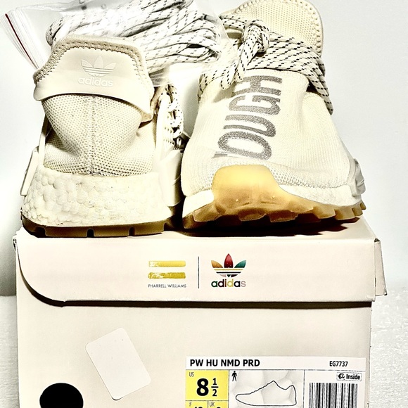 ADIDAS PW HU NMD PRD TRAIL PHARRELL WILLIAMS CREAM WHITE. Size 8 - Picture 3 of 7
